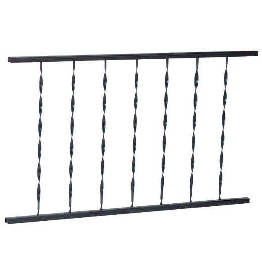 Gilpin Windsor 32 In. H x 4 Ft. L. Wrought Iron Railing