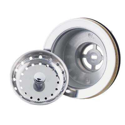 Do it 3-1/2 In. to 4 In. Stainless Steel Rim & Basket Fixed Post Basket Strainer Assembly