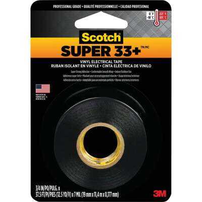 Scotch Super 33+ 3/4 In. x 12.5 Yd. Vinyl Electrical Tape