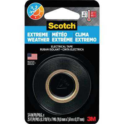 Scotch Extreme Weather 3/4 In. x 25 Ft. Vinyl Electrical Tape